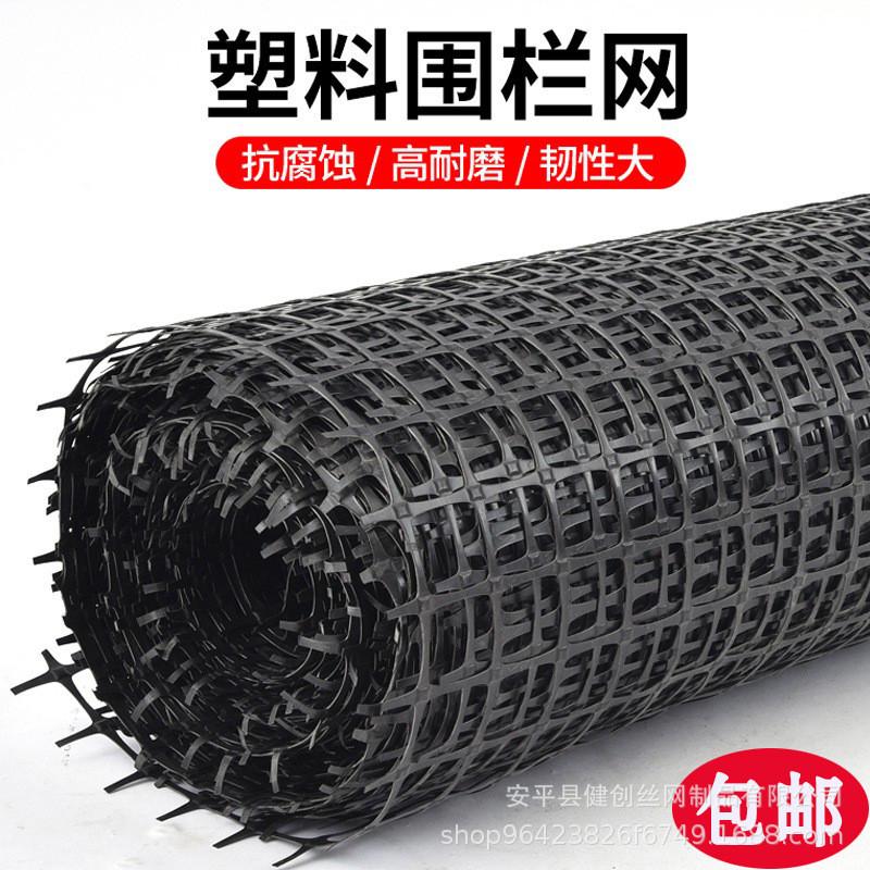2厘米孔塑料网土工格栅小孔黑色方格塑料养殖网垫底漏粪网