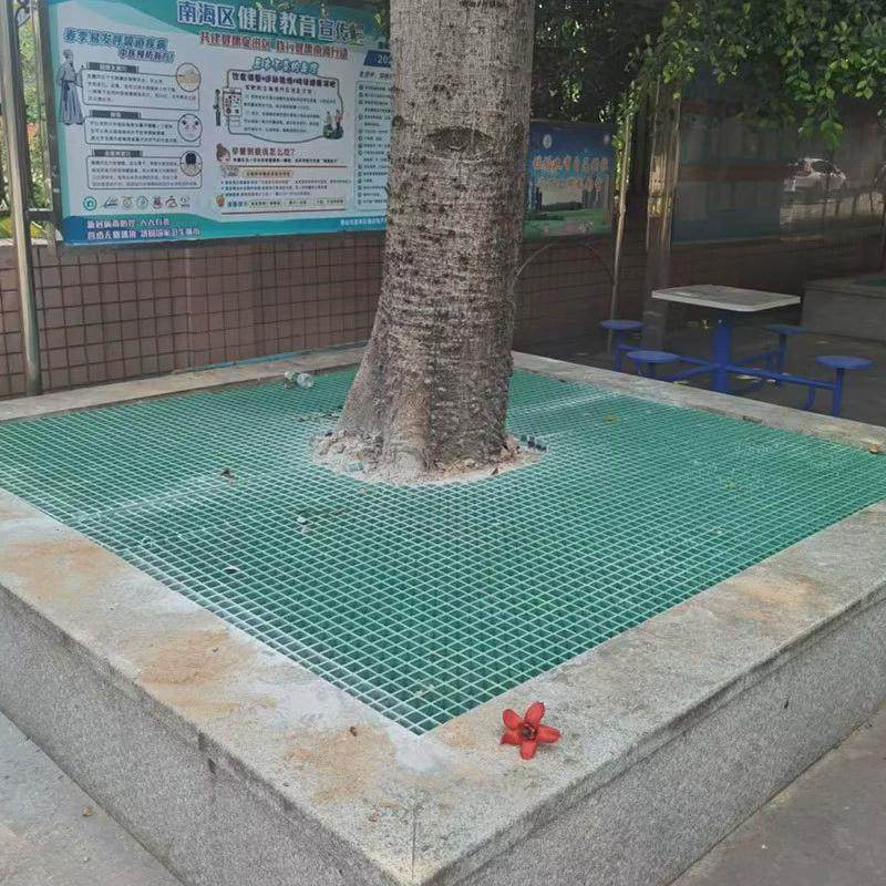 玻璃钢树篦子护树板树池格栅板绿化网格市政地沟盖板玻璃钢格栅图片