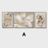 奶油风花卉客厅装 饰画轻奢玄关挂画极简ins风现代沙发背景墙壁画