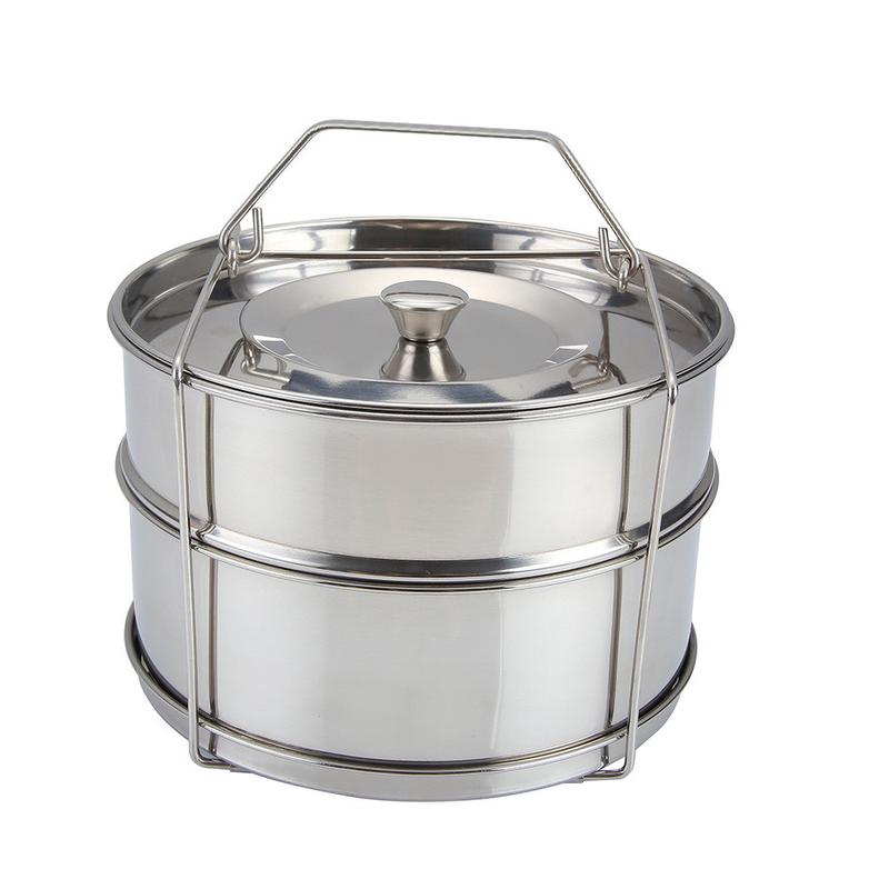 304不锈钢蒸格用于压力锅的插入式可蒸锅可叠放蒸锅配件食格饭盒