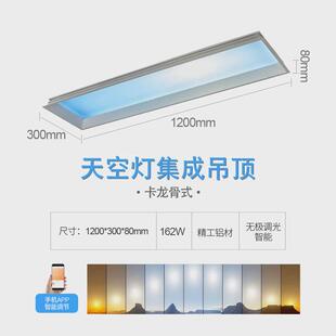 超薄二代晴空灯厨房卫生间天空灯智能清空吸顶灯青光自然光蓝天窗