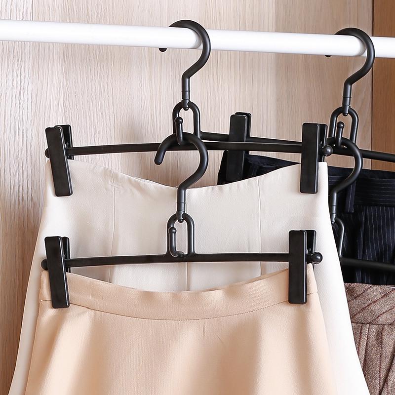 kbq1裤夹裤架多功能塑料衣架家用挂架晾晒裙架无痕收纳衣撑10