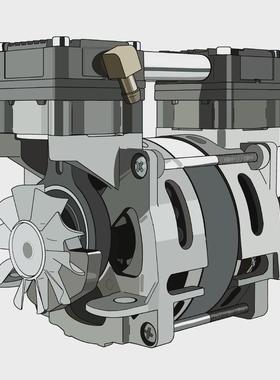 bw90b-h高压气泵190w空压机小型无便携式油低音活塞式制氧压缩机