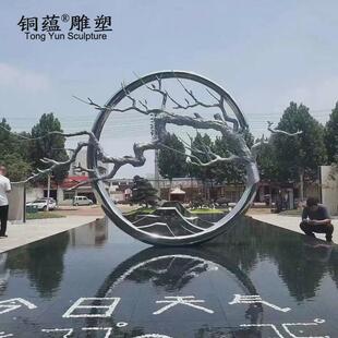 不锈钢马雕塑现货出售大型几何面镂空镜面鹿不锈钢动物雕塑工厂