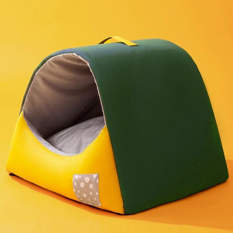 猫窝半封闭冬季狗窝半封闭式保暖加厚保暖中小型犬四季通用狗屋