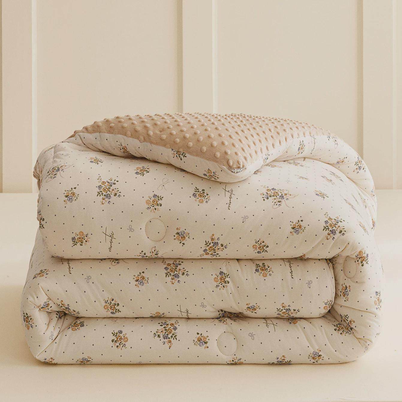 母婴级a类棉绒被子大豆纤维被芯儿童针织豆豆学生宿舍四季秋冬被2,床上用品,化纤被,淘宝优惠券,粉丝福利购,淘宝优惠卷