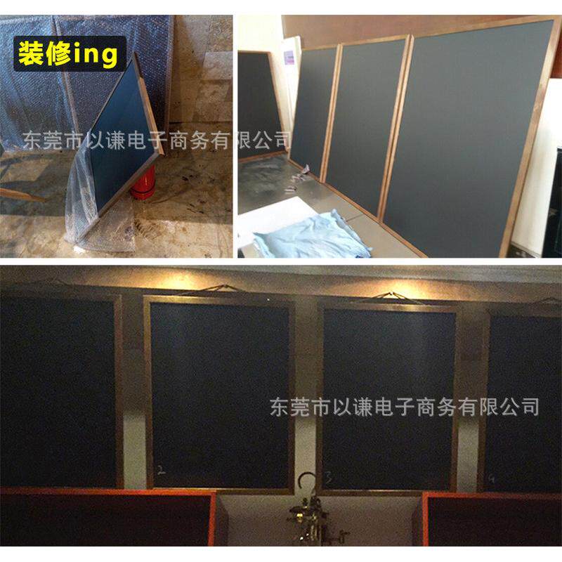 实木磁铁挂式商用小黑板广告牌咖啡店铺展示牌手写菜单用60*90cm