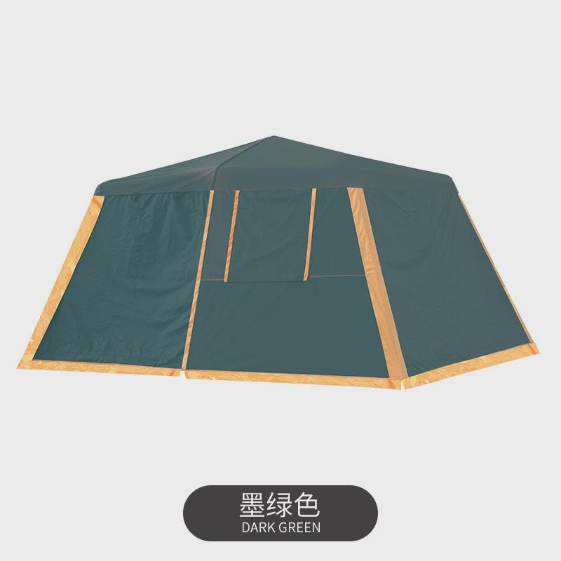帐篷户外全自动二室一厅野营双层加厚帐篷杆4-5-8-人多人防雨铝