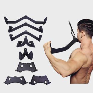 拉高位下拉把手把手拉背划船背低拉对握练背健身训练把手