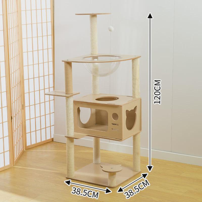 猫爬架柱通天柱猫爬大猫专用猫爬架室内豪华五层猫别墅麻绳猫抓柱