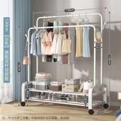 25管晒组装 杆架简易被阳台宿舍外贸工厂双杆 室内组合晾衣架衣帽鞋