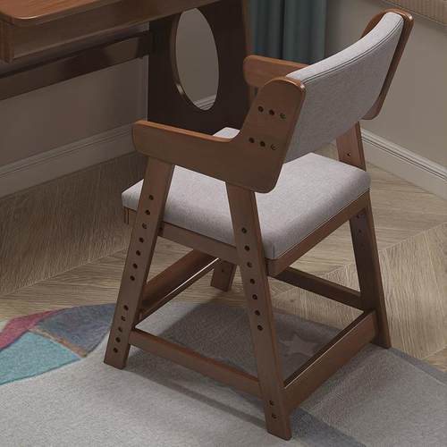 实木儿童学习椅可升降学生课桌椅书房椅宝宝餐椅桌椅写字小孩桌子