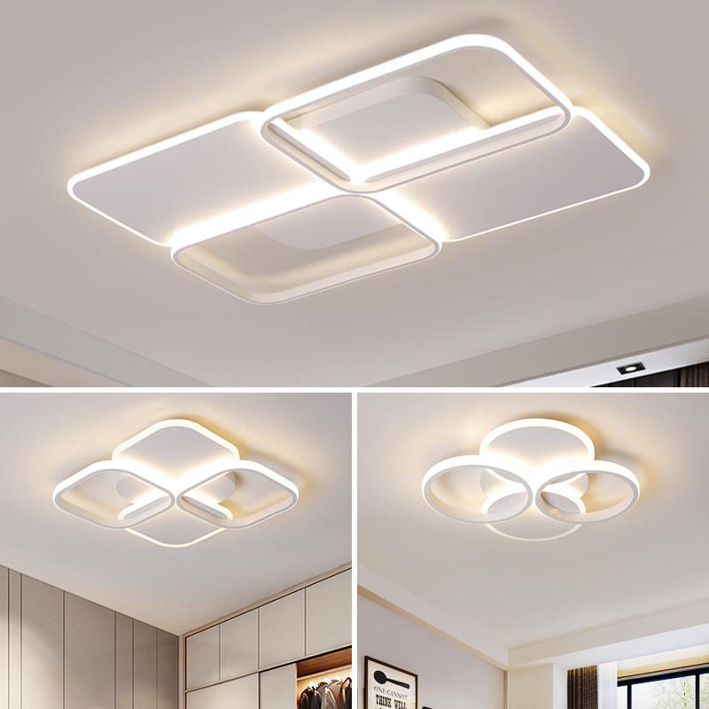 长方形大现代简约吸顶灯创意客厅灯灯具北欧led卧室灯亿灯饰