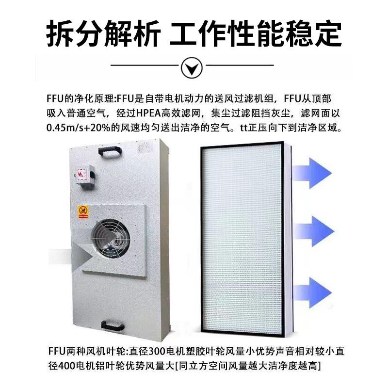 ffu空气净化器工业颗粒过滤风机无尘车间直流单元不锈钢自净器