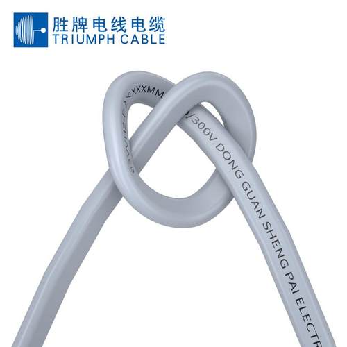 扁线h03vvh2-f2*0.75mm胜牌电缆直销vde标准工厂芯线兰棕