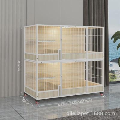 实木猫繁育笼猫别墅三层大空间产房猫舍猫柜子繁殖猫屋室内透气通