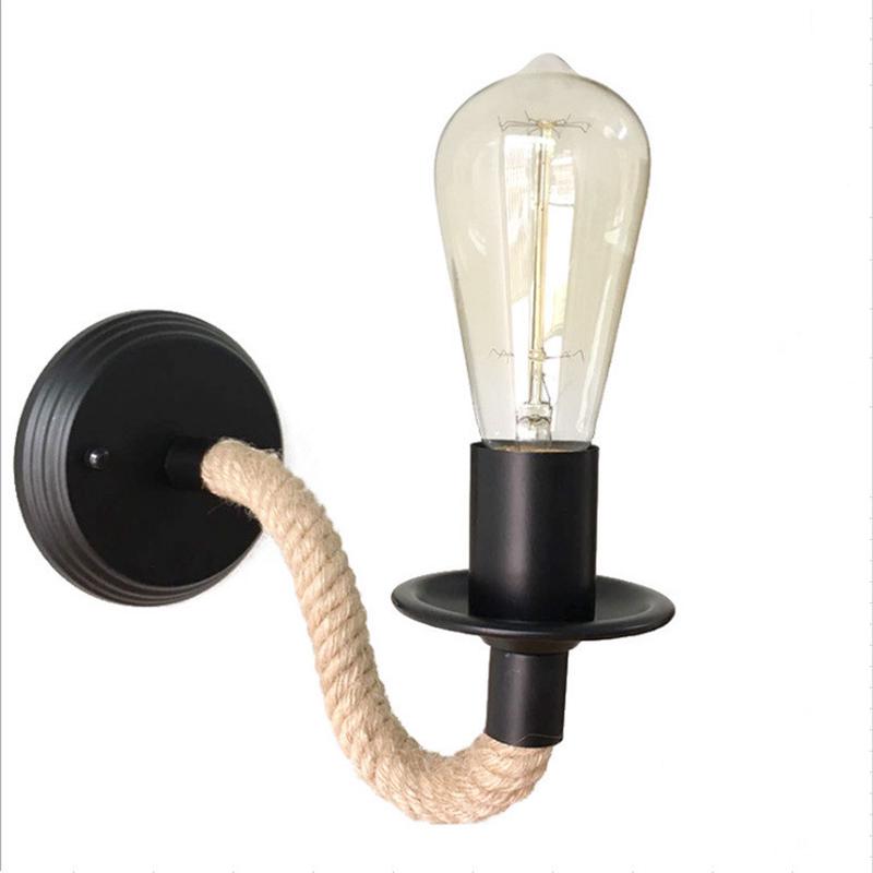 复古铁艺工业风过道壁灯美式乡村餐厅床头灯咖啡厅墙壁灯