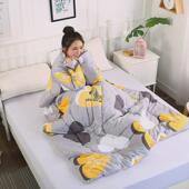 子 带袖 冬天多功能抱枕被可穿两用车载汽车可以穿 懒人被子一体式