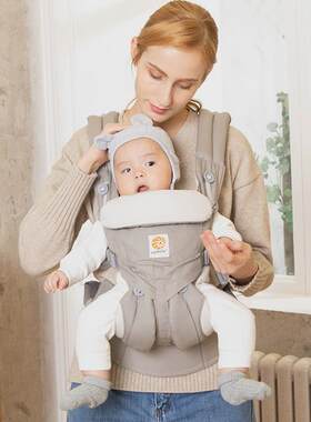 egobaby四季通用透气婴儿双肩背带抱娃腰凳母婴用品宝宝幼儿坐凳
