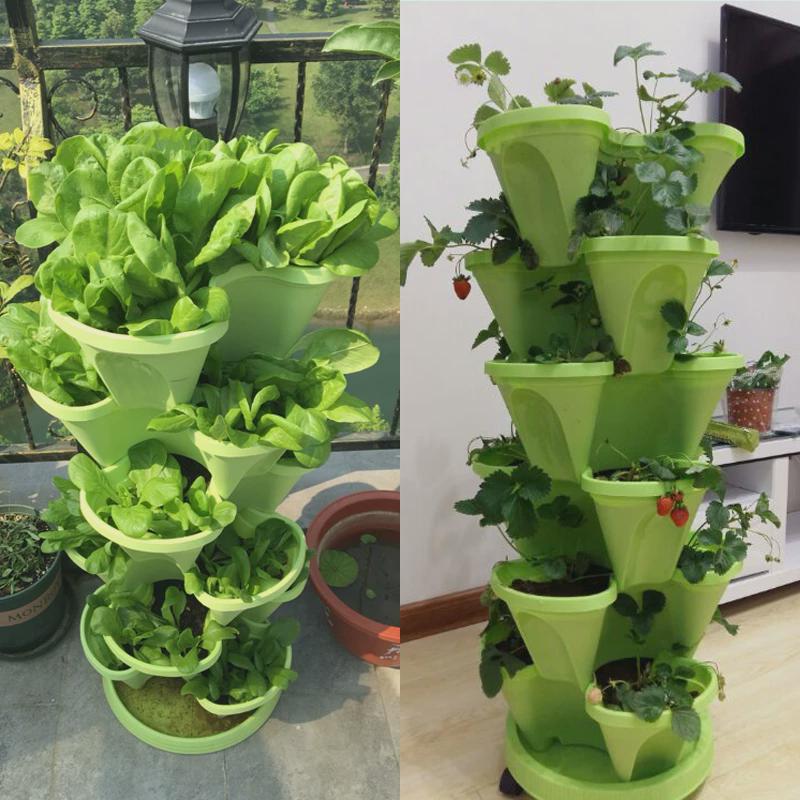 立体多层花盆架蔬菜种植盆阳台种菜盆神器种菜箱草莓花盆塑料家用