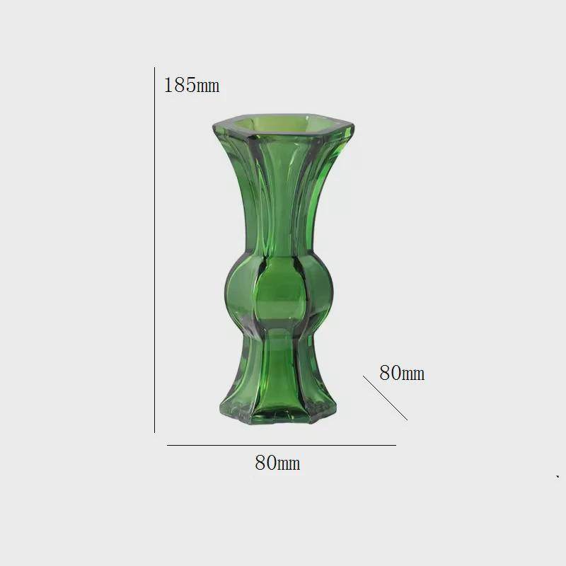 现代新中式玻璃六面花瓶花器摆件展厅餐厅书房茶室禅意家居饰品,家居饰品,装饰摆件,淘宝优惠券,粉丝福利购,淘宝优惠卷