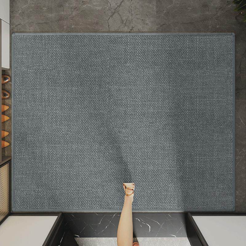 极简纯色编织入户门地垫家用门口进门垫子玄关防滑可裁剪高级地毯,居家布艺,家用脚垫,淘宝优惠券,粉丝福利购,淘宝优惠卷