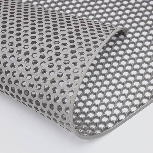 PVC正六角镂空地垫厨房浴室隔水垫卫生间防水PVC蜂巢式塑料地垫