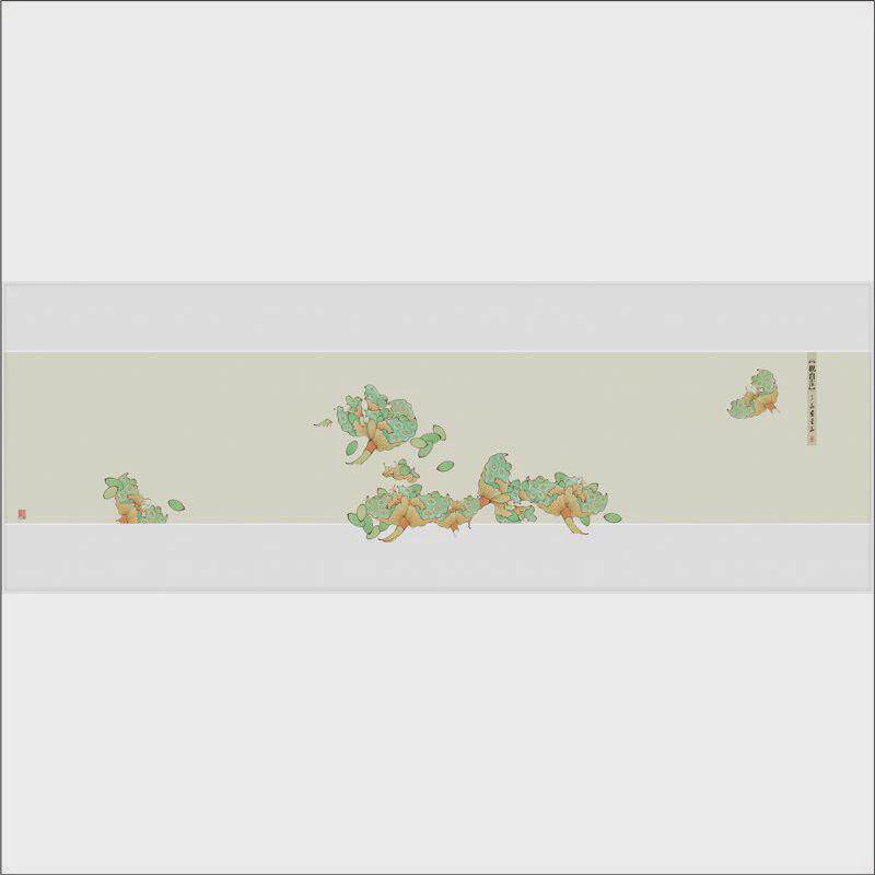 新中式莲莲清新淡雅茶室客厅玄关中国风挂画好运禅意装饰画