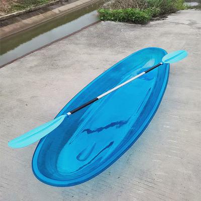 网红透明玻璃双人透明皮划艇独木舟网红船船pc透明水晶船景区手划