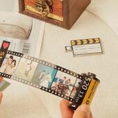 照片diy可定胶卷纪念手工相册男女朋友教师节纪念日情侣手工新款
