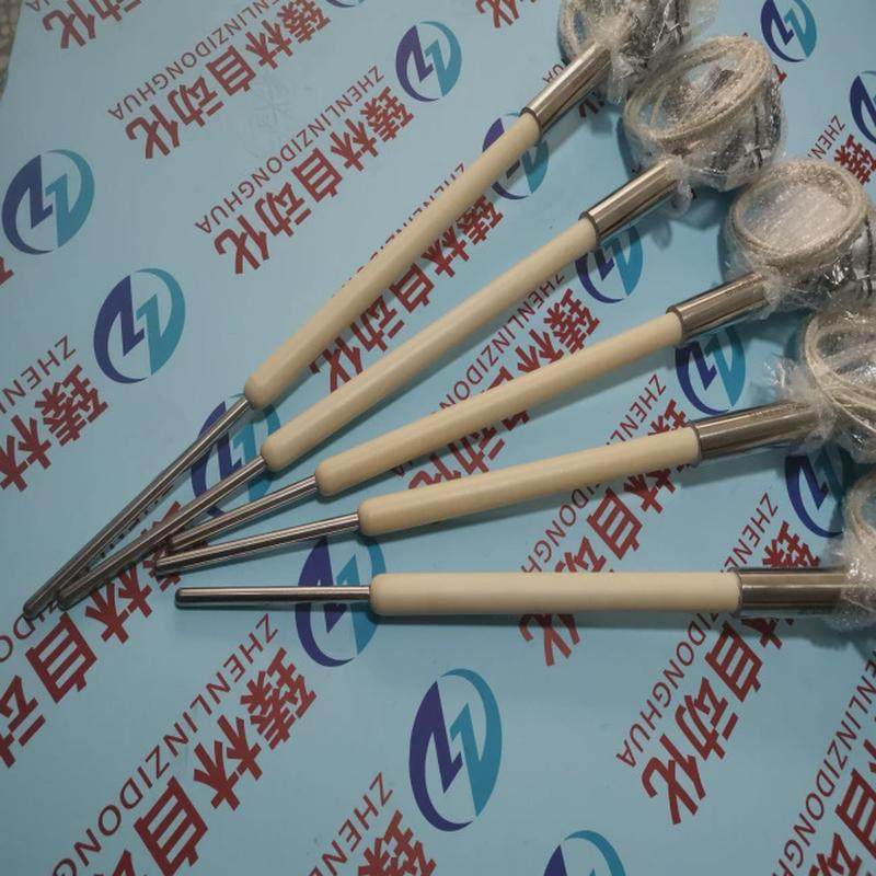 玻璃厂用铂金套管热电偶玻璃纤维测温用