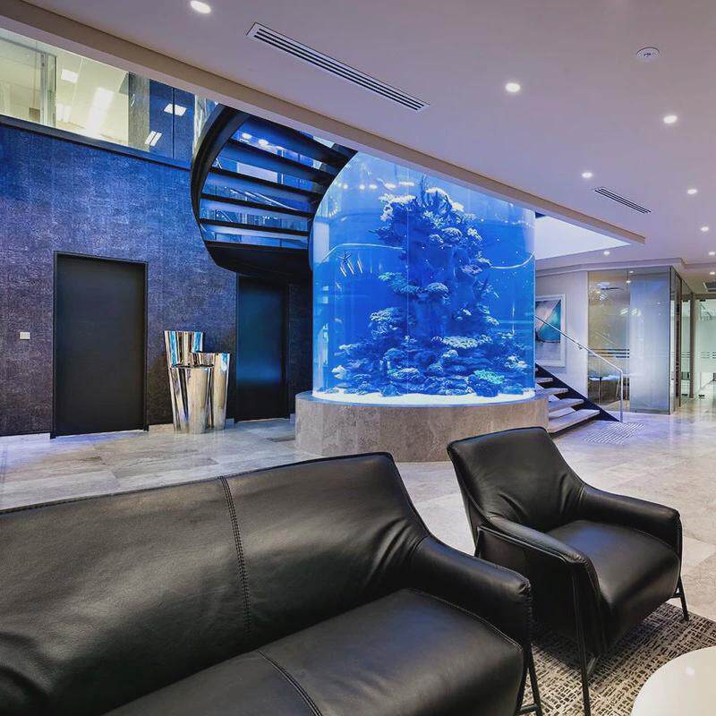 厂家直销亚克力生态景观鱼缸大型水族箱体异形缸体精品亚克力缸
