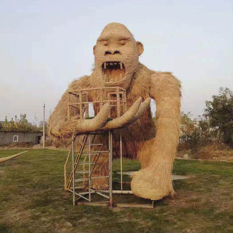 场景布置稻草动物景点稻草雕塑编织造型稻草草编艺术工艺品,鲜花速递/花卉仿真/绿植园艺,造型盆景,淘宝优惠券,粉丝福利购,淘宝优惠卷