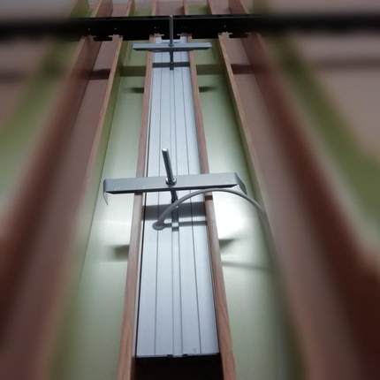 40宽方通灯办公室超市收银台led长条灯铝方通吊顶专用商用吊线灯