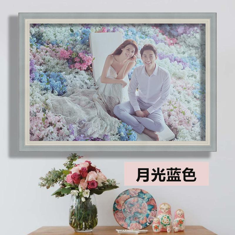 婚纱照挂墙相框加洗照片床头冲印全家福影楼客厅放大相片框架