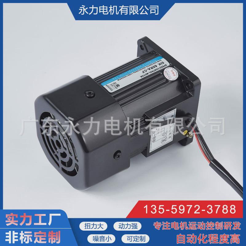 广东永力减速电机60w交流减速电机微小型交流齿轮直供