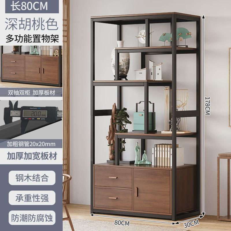 屏风隔断客厅置物架新中式入户玄关博古架2024新款展示柜摆件书架