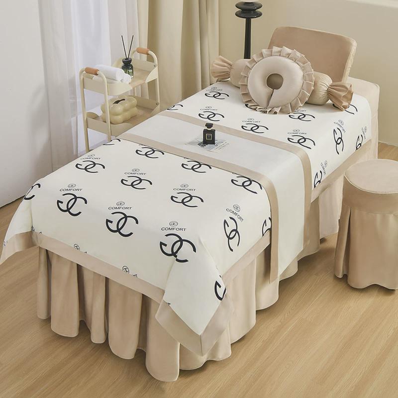 美容院专用新款美容床罩四件套高级轻奢秋冬按摩推拿采耳洗头床套