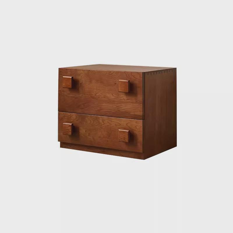 北欧实木电视柜小户型现代简约储物柜中古客厅卡门柜组合斗柜落地