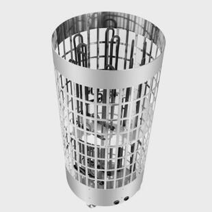 工厂新款桑拿房设备圆形桑拿炉不锈钢电加热干蒸桑拿汗蒸设备