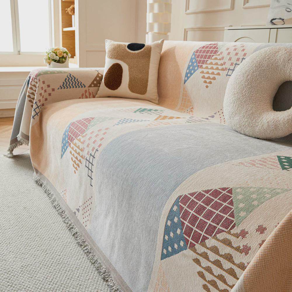 可盖布高级感四季通用全包防尘可铺美式沙发盖雪尼尔防猫抓盖巾毯