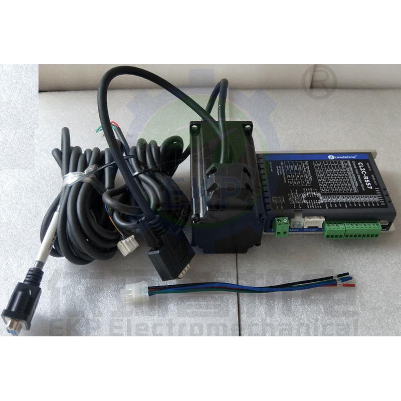 57混合伺服闭环步进电机套装2.2nm配雷一体驱控赛驱动器带485通讯