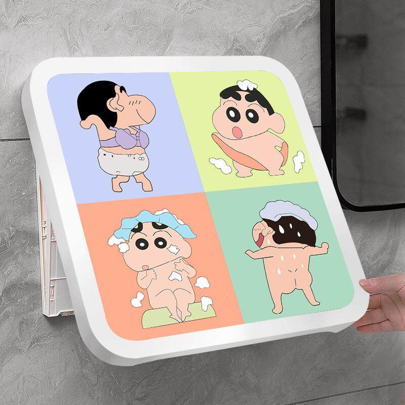 浴室挂画放干收纳柜折叠衣服防水卫生间置物架壁画放置收纳盒