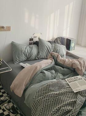 a524双人被子一整套全套家用春秋学生宿舍被褥套装件套床上用品七