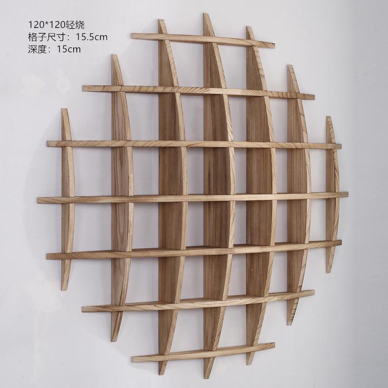 摆实木中式挂墙茶杯架仿古多宝阁壁挂式置物架茶具博古架架展示架
