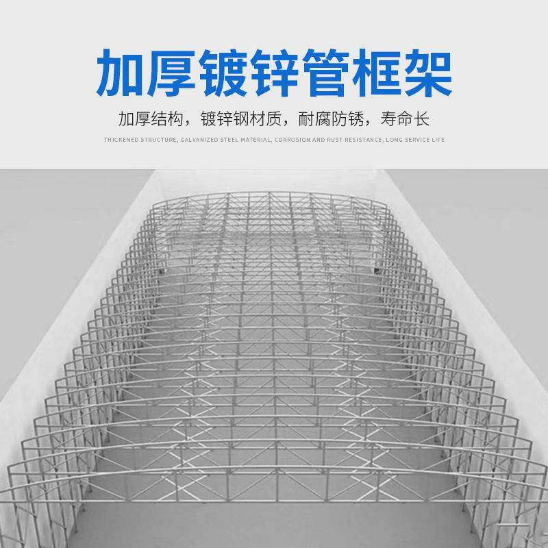 遮阳棚停车蓬户外移动推拉雨棚大型篮球场仓库电动伸缩式活动雨棚