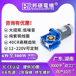 直流电动定制5d60-24gu有刷直流电机48v直流减速电机12v微型厂家