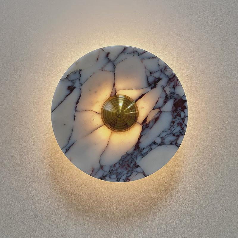 网红diy背景墙大理石壁灯玄关走廊客厅过道背景墙壁灯卧室床头灯