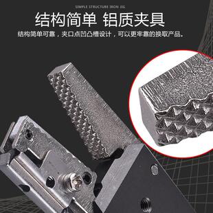 机械手迷你夹具机械手水口夹chk-km-12-c附传感气动气缸夹具设计