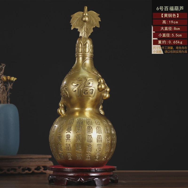 厂家佛开盖开口铜葫芦摆件平安百福大号家居摆件批发具批发工艺品